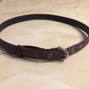 Purple Coach Belt